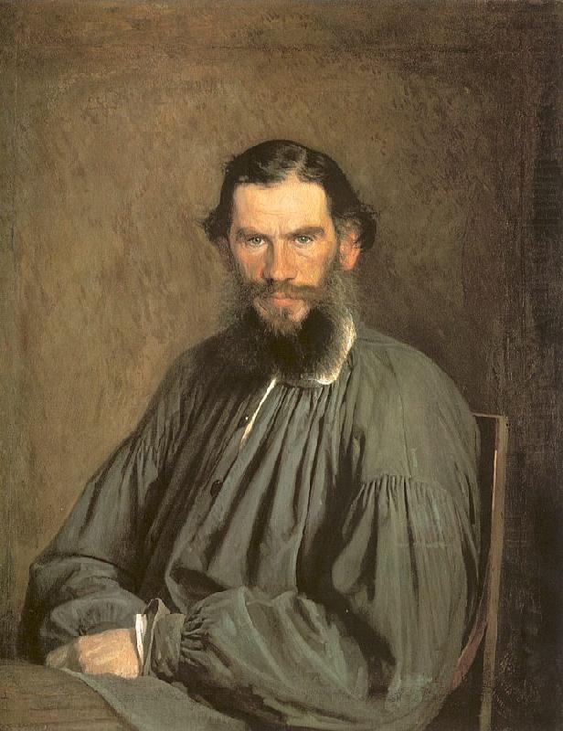 Portrait of the Writer Leo Tolstoy, Kramskoy, Ivan Nikolaevich
